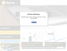 Tablet Screenshot of dezineup.com